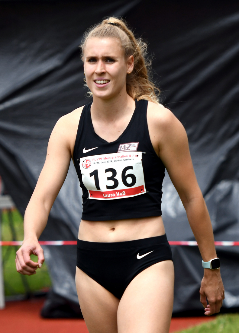 Erneut unter einer Minute: Laura Voß vom LAZ Soest lief die 400-Meter-Hürden in Brüssel in 59,90 Sekunden. Foto: Bottin|||