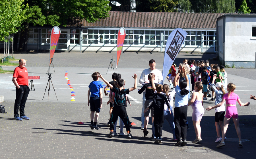 Impressionen von der Sprintcup-Vorrunde an der Astrid-Lindgren-Grundschule im Soester Süden. Foto: Bottin